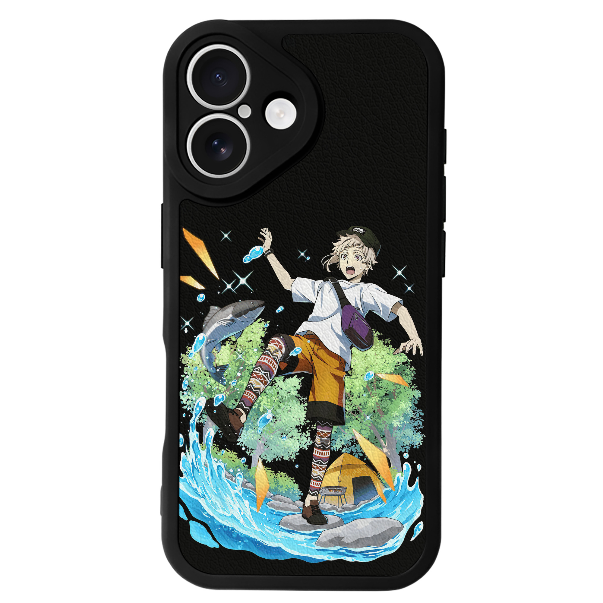 （画像用） 文豪ストレイドッグス Bungo Stray Dogs 【iPhone 16シリーズ対応】シリコンスマホケース（レザー調） 材質：シリコン